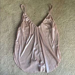 Iridescent pink tank top